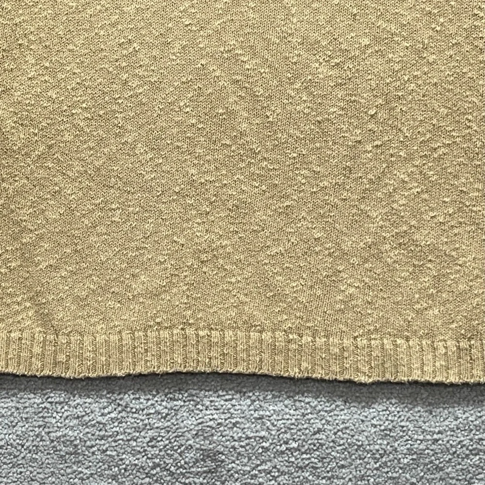 Banana Republic Sweater Men's‎ Large Beige Dad 1/4 Zip Long Sleeves Pullover